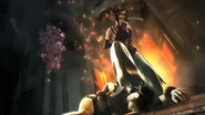 Juri defeats Xiaoyu in a SFxTK trailer.