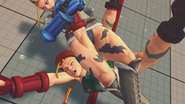 Cammy breaking her opponent's arm.