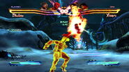 Dhalsim's unnamed Cross Cancel, combines his standing HK with Yoga Flame