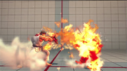 『ストリートファイターIV』のリュウの灼熱波動拳。