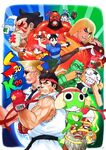 Street Fighter X Keroro anniversary illustration by Yoshizaki Mine.