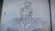 The very first Akuma sketch, by Akira Yasuda (Akiman).