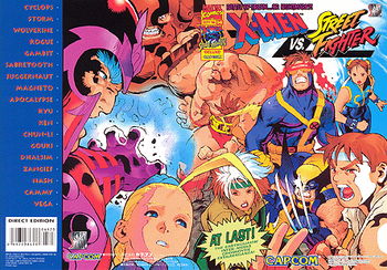 X-Men vs Street Fighter flyer