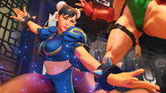 Chun-Li about to perform her Critical Art.