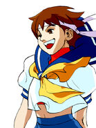 Sakura in Street Fighter Alpha 3.