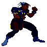 Shadow Lady's default color scheme in another pixel setup