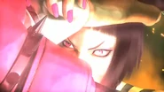 Juri shields herself from an attack by Jin Kazama in a SFxTK trailer.