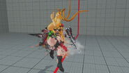 Ibuki hitting Cammy during the ascending portion of EX Kasumi-Gake.