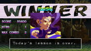 Rose's win quote in Street Fighter Alpha: Warriors' Dreams.