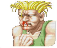 Guile defeated icon in World Warrior