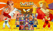 Street Fighter Zero 2 Alpha Character Select Screen