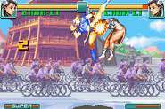 Tenshokyaku in Super Street Fighter II Turbo Revival.