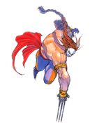 『スーパーストリートファイターII　X』のバルログのアートワーク。