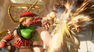 Cannon Spike in Street Fighter V.