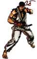 Evil Ryu Charging Hadouken