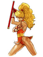 Maki in Capcom vs. SNK 2 (Capcom groove).