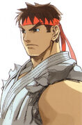 Ryu's portrait in Street Fighter EX2