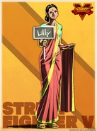 Lilly (Shadaloo C.R.I. profile art)