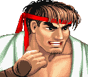 Ryu's portrait in Street Fighter II: Champion Edition