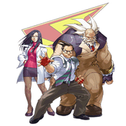 Kyoko, Hideo, and Raizo.