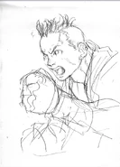 Street Fighter III: New Generation: Concept art.