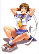 Edited image of Sakura by Omar Dogan for UDON's localization of Sakura Ganbaru! Vol. 2.