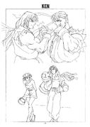 Ken concept art from Street Fighter Zero - Settings material.