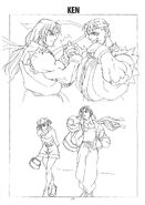 Ken concept art from Street Fighter Zero - Settings material.