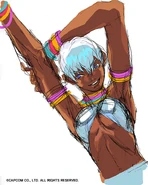 Elena artwork by Kinu Nishimura for Street Fighter III: 2nd Impact.
