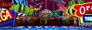 Balrog's stage from Street Fighter Alpha 3