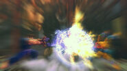 A screenshot of a collision between the Yoga Catastrophe and Metsu Hadoken.