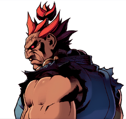 Illustration + digital enhancement Akuma, Super Street Fighter II Turbo, Capcom