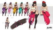Juri True Boss costume concept art