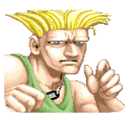 Guile Vs screen in The World Warrior