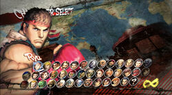 Fan-Mockup]- of a hypothetical Street Fighter character select