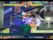 Sakura Otoshi in Street Fighter Alpha 2 Gold against Nash