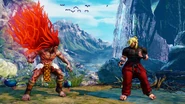 Necalli facing Ken with his V-Trigger activated.