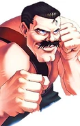 Mike Haggar, ilustración para selección de personaje y pantalla versus.
