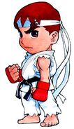 Ryu from Super Puzzle Fighter II Turbo