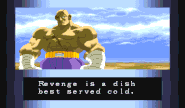 Sagat's Street Fighter Alpha ending.