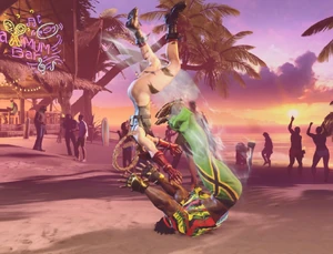 Dee Jay flipping  over using Flip Throw.