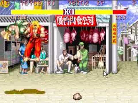 Street Fighter 2 Guile Combo Standing Flash Somersault Kick with Gamepad  and Commentary SF 2 