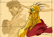 Street Fighter III: New Generation: Ending concept.