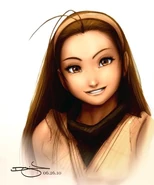 Ibuki with her hair down.