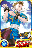 Chun-Li SSR card in Street Fighter: Battle Combination.