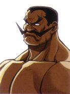 Darun's portrait in Street Fighter EX2 Plus