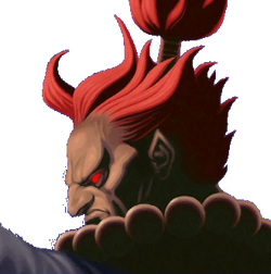 Illustration + digital enhancement Akuma, Super Street Fighter II Turbo, Capcom