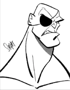 Wreck-It Ralph:A picture of Sagat, as seen at Tapper's.