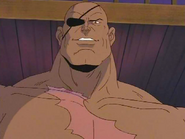 Sagat in the Street Fighter cartoon.