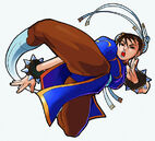 Chun-Li's character portrait from Marvel Super Heroes Vs. Street Fighter